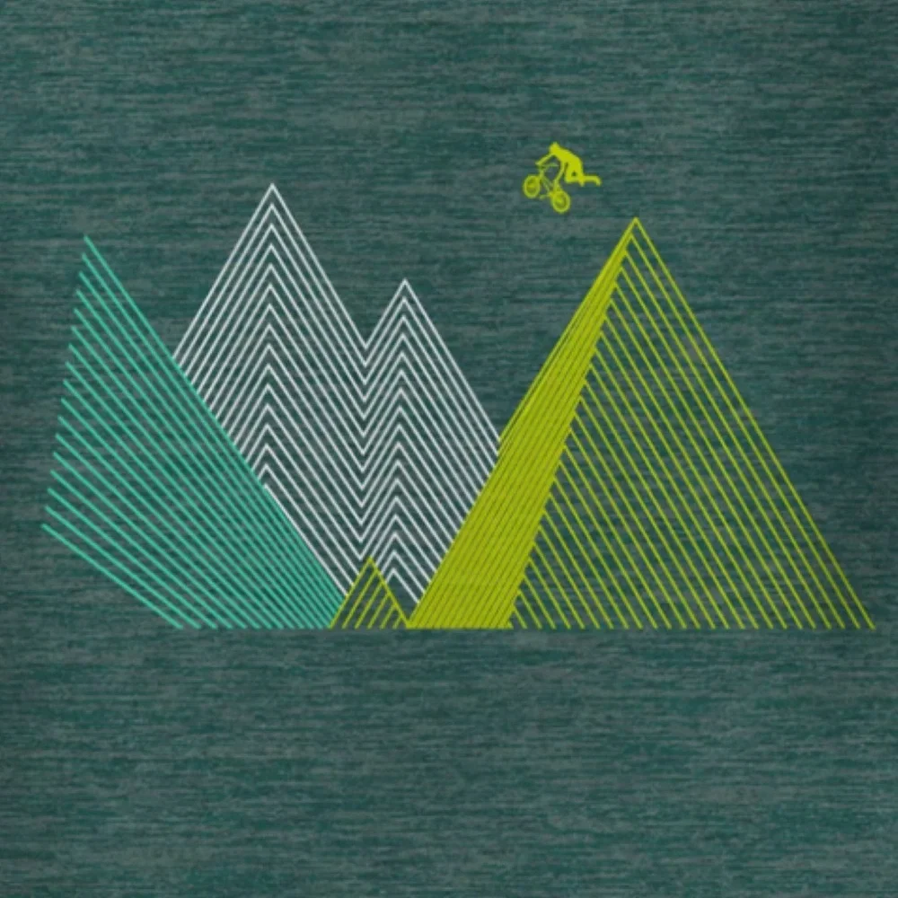 Tek Gear Boys Long Sleeve Ride the Mountains Graphic Tee Shirt - Picture 2 of 2